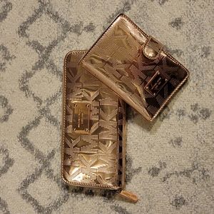 Michael Kors wallet and matching card holder